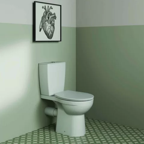 Capac WC cu inchidere lenta Ideal Standard Eurovit alb lucios slim