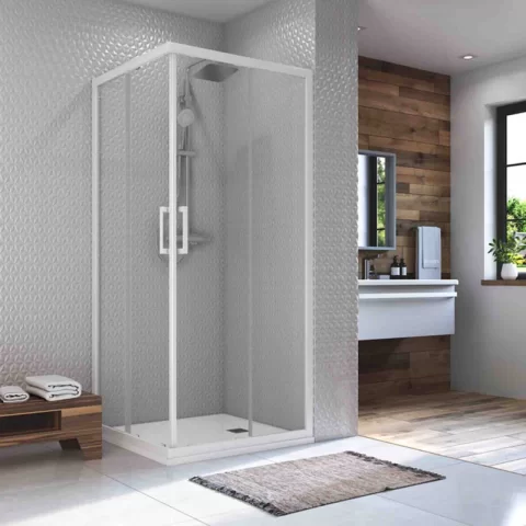 Cadita dus patrata Ideal Standard Ultra Flat S 90x90 cm alb