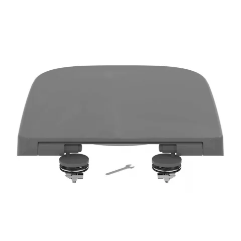 Capac WC cu inchidere lenta Ideal Standard i.life B gri lucios 