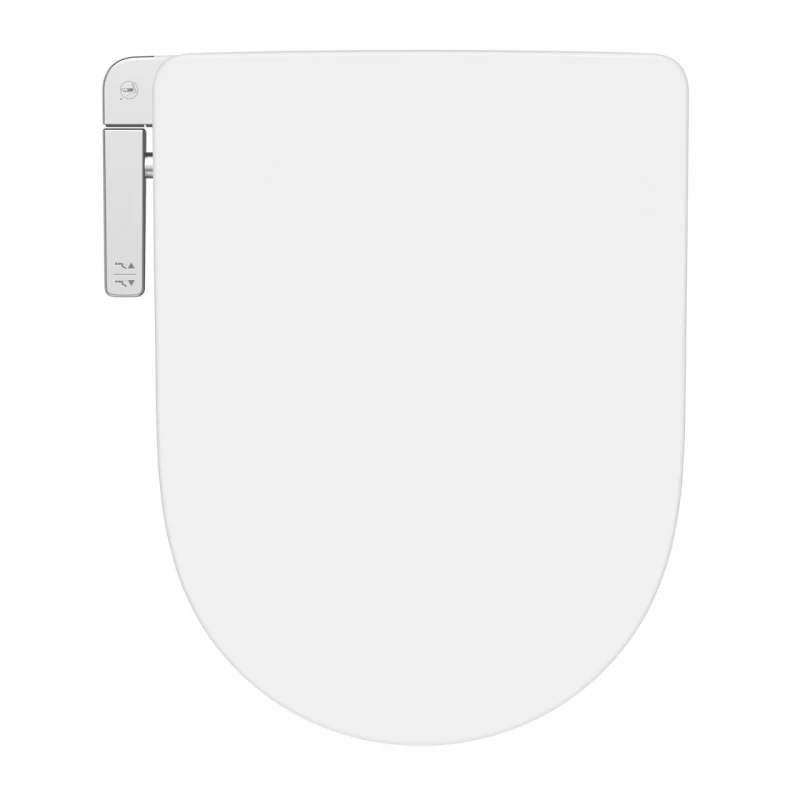Capac WC cu inchidere lenta Roca Multiclean alb functie de spalare cu temperatura apa 37°C