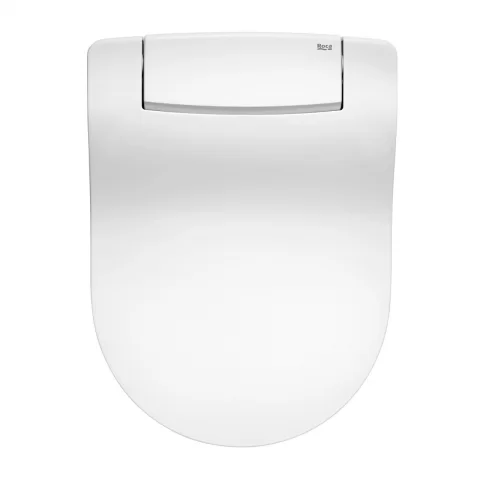 Capac WC cu inchidere lenta Roca Multiclean Premium Round alb cu functie de bideu