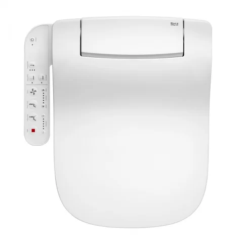 Capac WC cu inchidere lenta Roca Multiclean Advance Soft alb cu functie de bideu