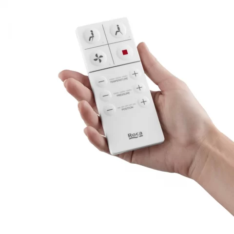 Set PROMO vas WC Roca Inspira Smart 68x39 cm alb cu rezervor si capac cu functie de bideu