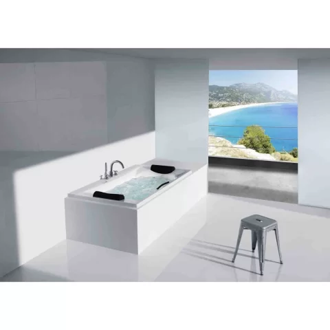 Cada cu sistem hidromasaj Roca BeCool Total 180x90 cm alb