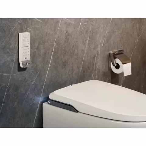 Set PROMO vas WC Roca Insignia Smart 60x41 cm alb suspendat cu rezervor si capac cu functie de spalare