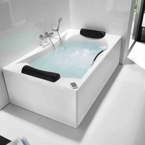 Cada cu sistem hidromasaj Roca BeCool Total 180x90 cm alb