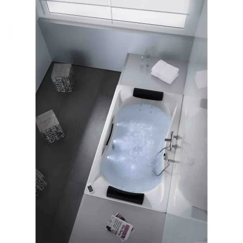 Cada cu sistem hidromasaj Roca BeCool Total 180x90 cm alb
