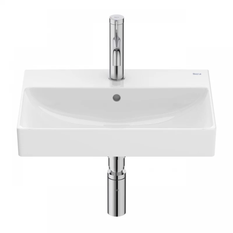 Lavoar suspendat Roca Ona 50x36 cm Fineceramic alb lucios
