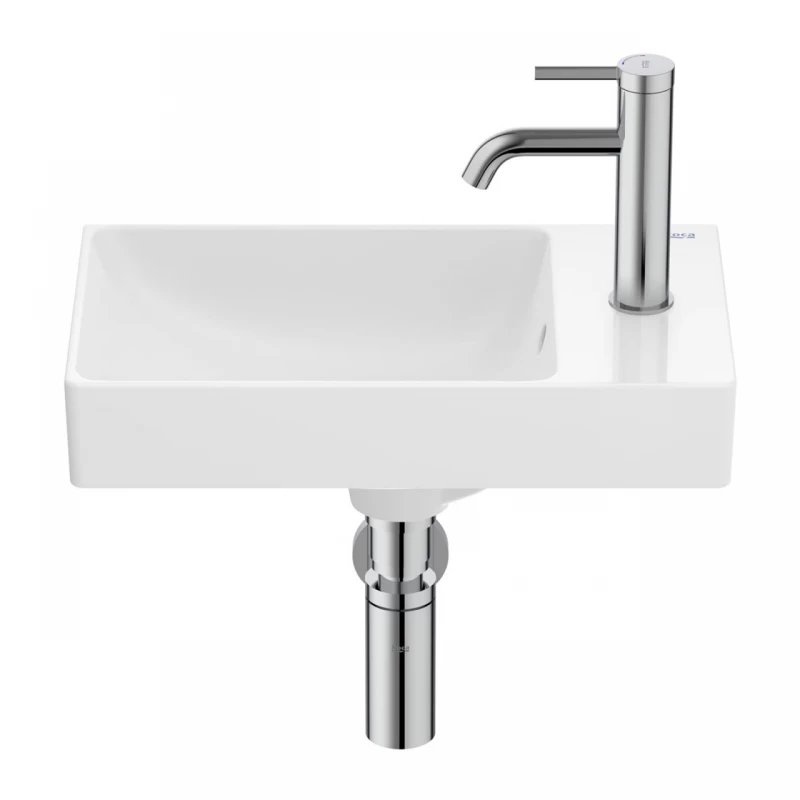 Lavoar suspendat Roca Ona 45x26 cm Fineceramic alb lucios