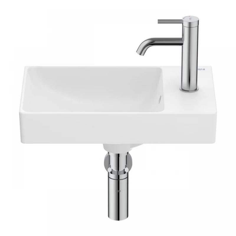 Lavoar suspendat Roca Ona 45x26 cm Fineceramic alb mat