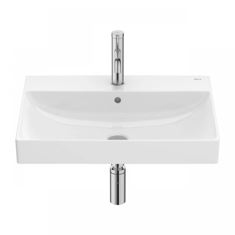 Lavoar suspendat Roca Ona 60x46 cm Fineceramic alb lucios Supraglaze