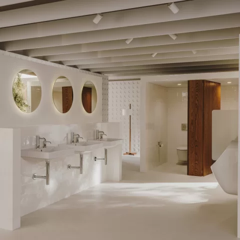 Lavoar suspendat Roca Ona 55x46 cm Fineceramic alb lucios Supraglaze