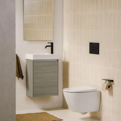 Vas WC suspendat Roca Ona rimless alb lucios 53x36 cm Supraglaze