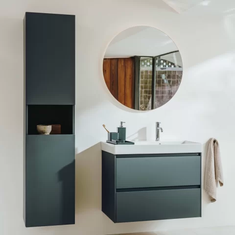 Recipient accesorii de baie Roca Ona alb mat