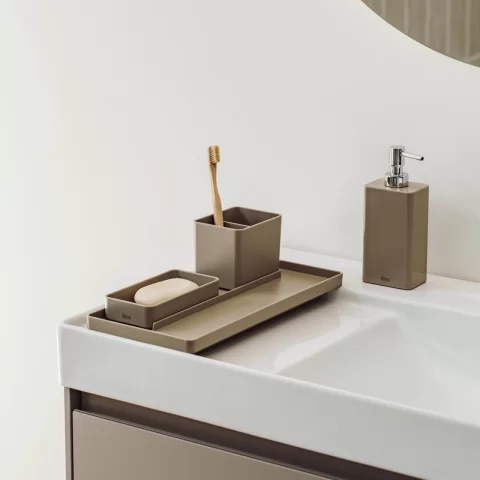 Tavita pentru accesorii baie Roca Ona verde mat