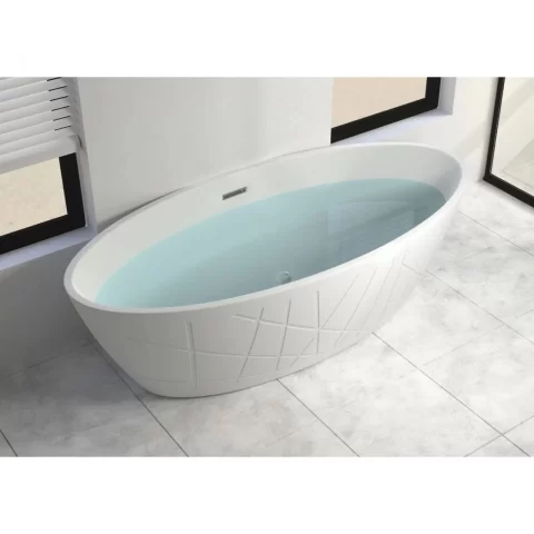 Cada freestanding Sanotechnik Las Vegas 170x80xH56 cm din acril alb 