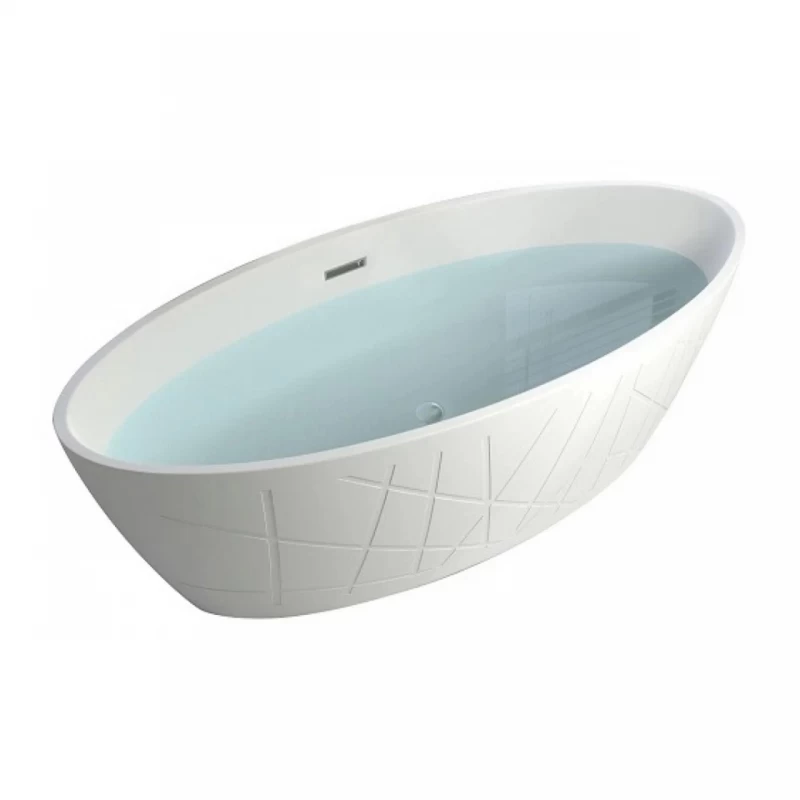 Cada freestanding Sanotechnik Las Vegas 170x80xH56 cm din acril alb 