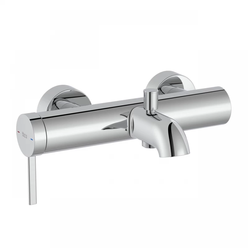 Baterie cada si dus Roca Ona cu divertor automat crom lucios