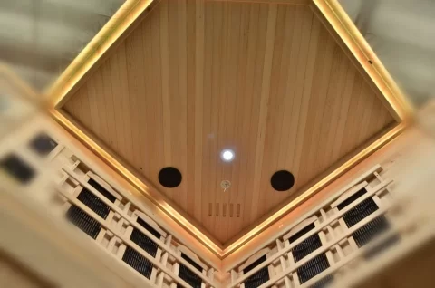 Sauna Sanotechnik Deluxe brad canadian 150x150xH200 cm cromoterapie