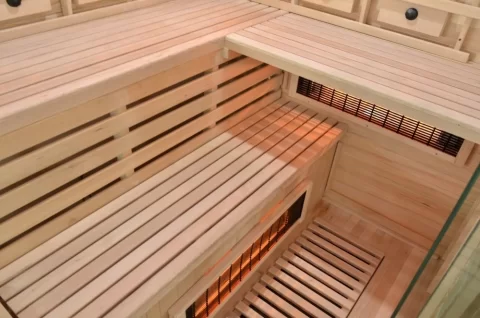 Sauna Sanotechnik Deluxe brad canadian 150x150xH200 cm cromoterapie