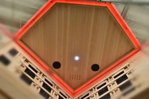 Sauna Sanotechnik Deluxe brad canadian 150x150xH200 cm cromoterapie