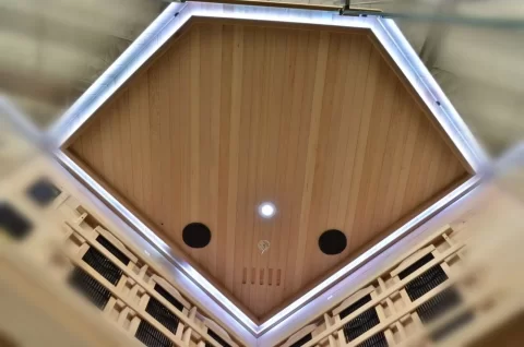 Sauna Sanotechnik Deluxe brad canadian 150x150xH200 cm cromoterapie