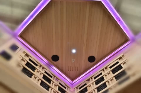 Sauna Sanotechnik Deluxe brad canadian 150x150xH200 cm cromoterapie