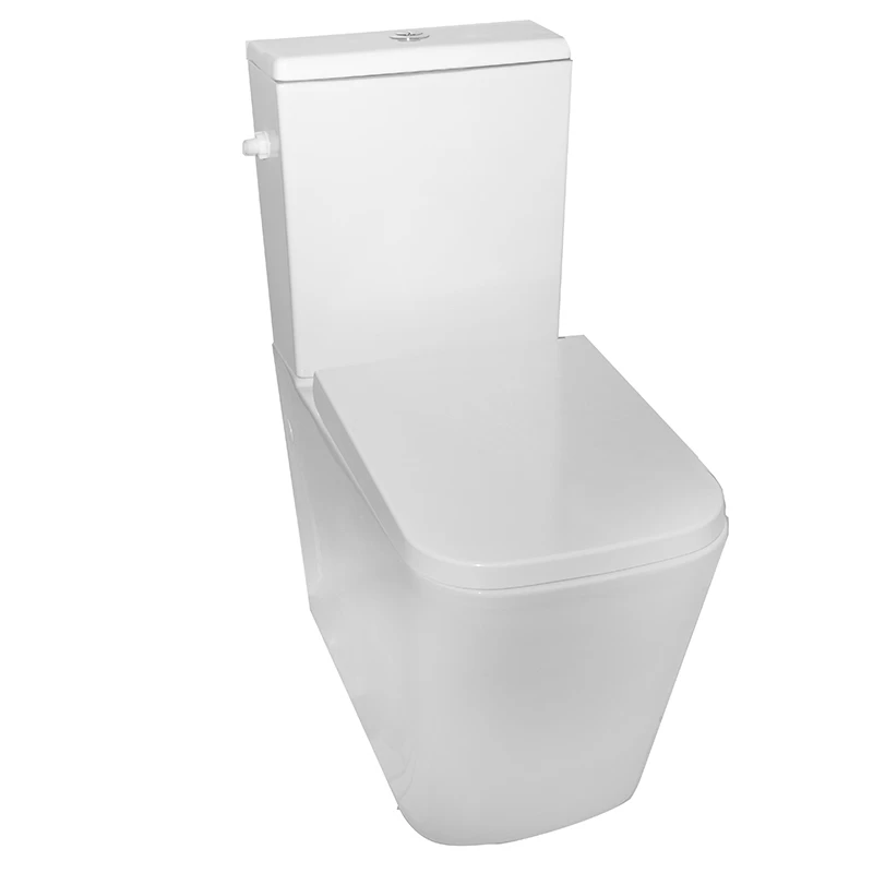 Set vas WC Fluminia Paris, rimless cu rezervor si capac soft-close 66.5x38xH84 cm.