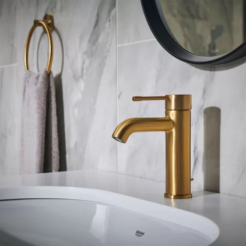 Baterie lavoar monocomanda Grohe Essence S auriu lucios Cool Sunrise