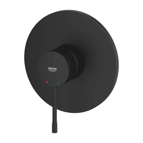 Baterie dus incastrata Grohe Essence negru mat Phantom Black