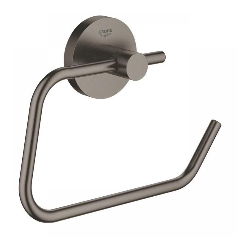 Suport hartie igienica fara aparatoare Grohe Essentials antracit periat Hard Graphite