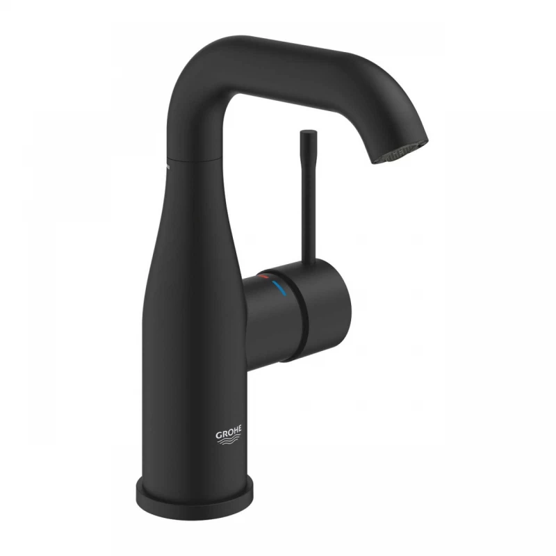 Baterie lavoar monocomanda Grohe Essence M fara ventil negru mat Phantom Black