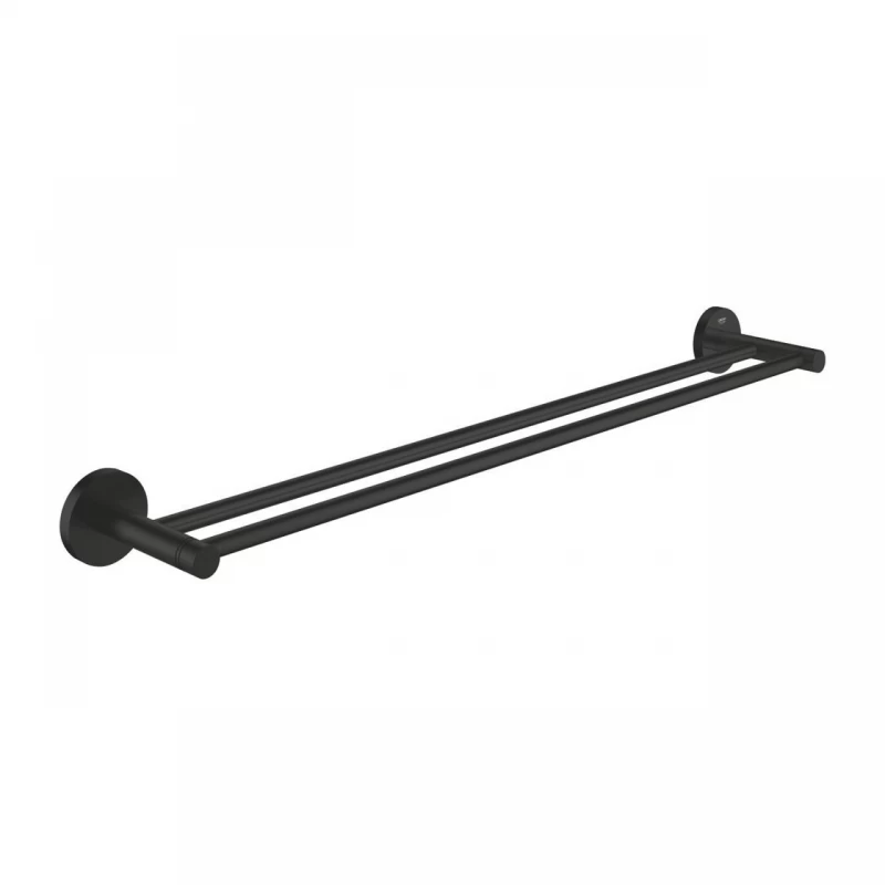 Suport prosop dublu Grohe Essentials 60 cm negru mat