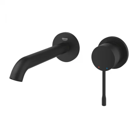 Baterie lavoar incastrata Grohe Essence M negru mat Phantom Black pipa 18 cm