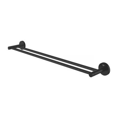 Suport prosop dublu Grohe Essentials 60 cm negru mat