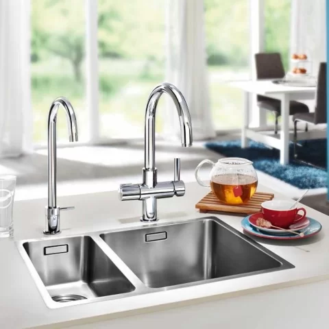 Robinet pentru apa fierbinte Grohe Red crom lucios