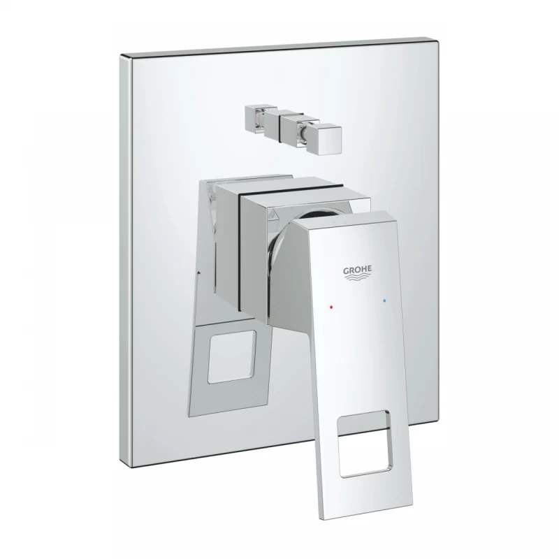 Baterie cada si dus incastrata Grohe Eurocube crom lucios