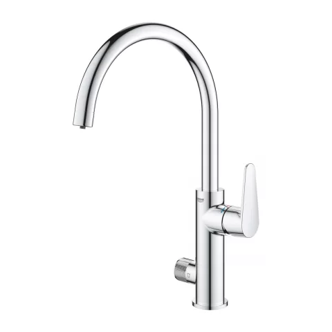Baterie bucatarie cu functie filtru Grohe Blue Pure Baucurve crom lucios