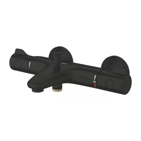 Baterie termostatata cada si dus Grohe Grohtherm 800 negru mat 