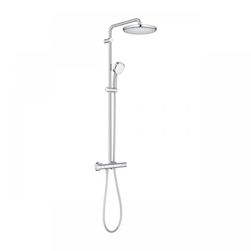Sistem de dus cu baterie termostatata Grohe Tempesta Cosmopolitan 250 finisaj crom lucios