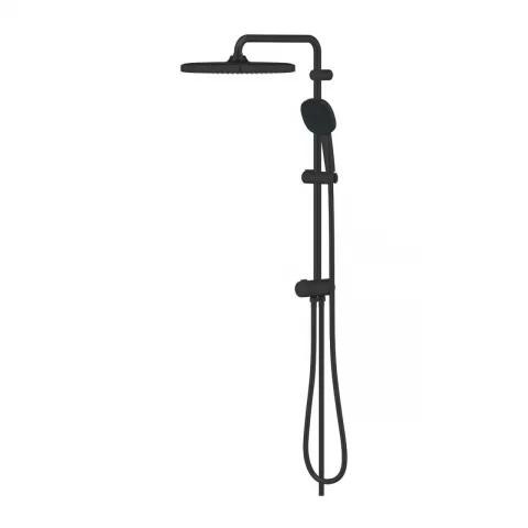 Sistem de dus fara baterie Grohe Tempesta 250 Cube negru mat