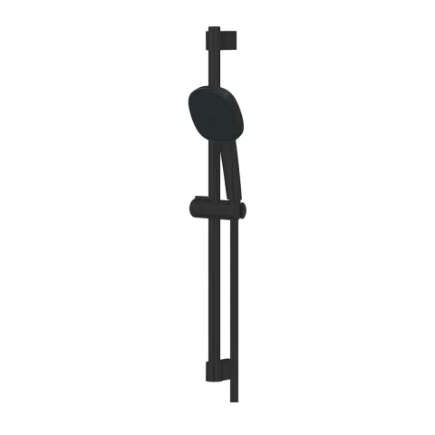 Set de dus Grohe Tempesta Cube 110 cu bara 60 cm si para 2 functii negru mat