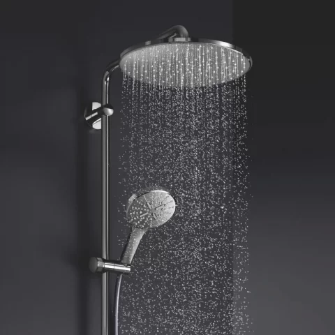 Sistem de dus cu baterie termostatata Grohe Tempesta Cosmopolitan 250 crom lucios