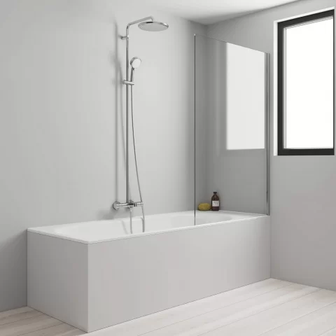 Sistem de dus cu baterie termostatata Grohe Tempesta Cosmopolitan 250 crom lucios
