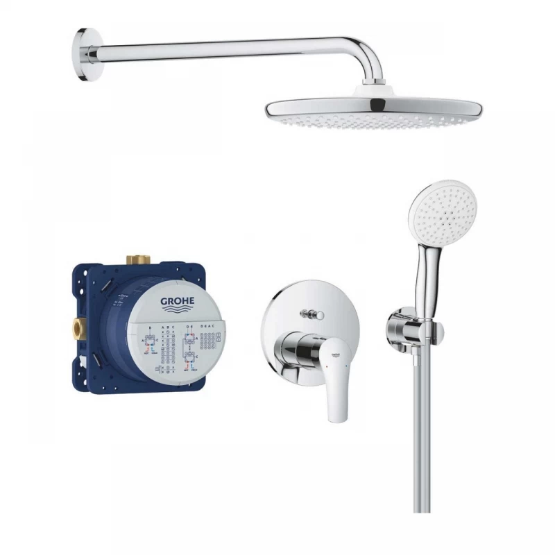 Sistem de dus incastrat Grohe Eurosmart Tempesta 250 crom lucios