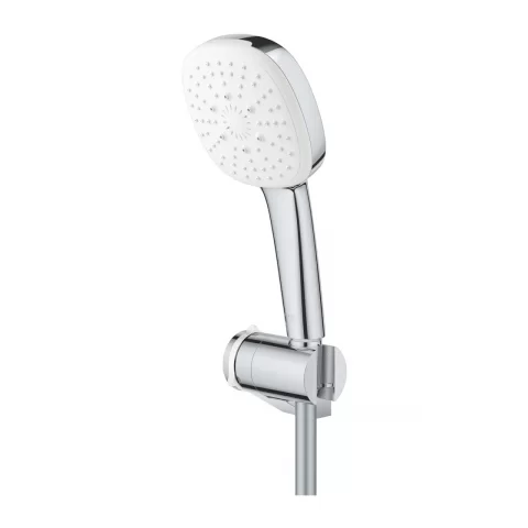Set de dus Grohe Tempesta 110 Cube cu porter reglabil si para 3 functii crom lucios