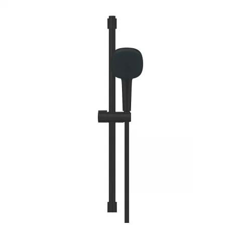Set de dus Grohe Tempesta Cube 110 cu bara 60 cm si para 2 functii negru mat
