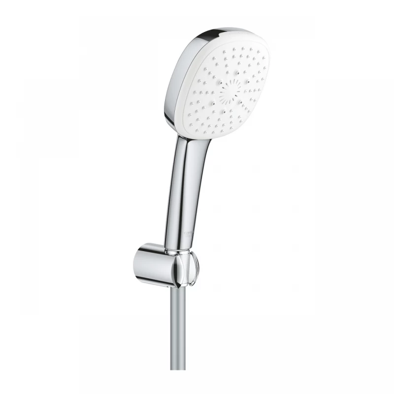 Set de dus Grohe Tempesta Cube 110 cu porter si para cu 3 functii crom lucios