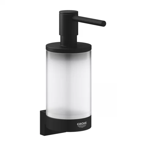Suport pentru pahar sau dozator sapun Grohe Selection negru mat Phantom Black