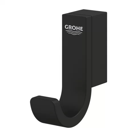 Cuier simplu Grohe Selection negru mat Phantom Black